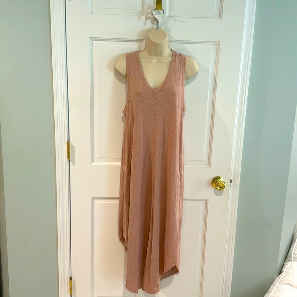 Z Supply Reverie Slub Dress, dusty pink, medium